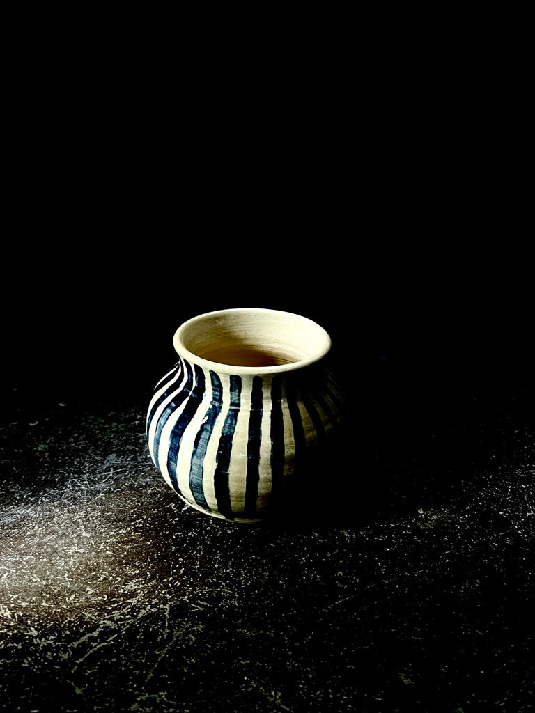 Blue Striped Vase 1