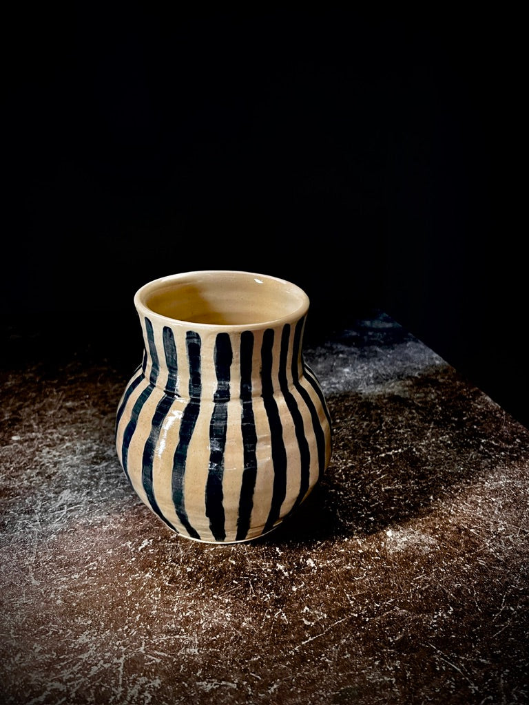 Blue Striped Vase 2