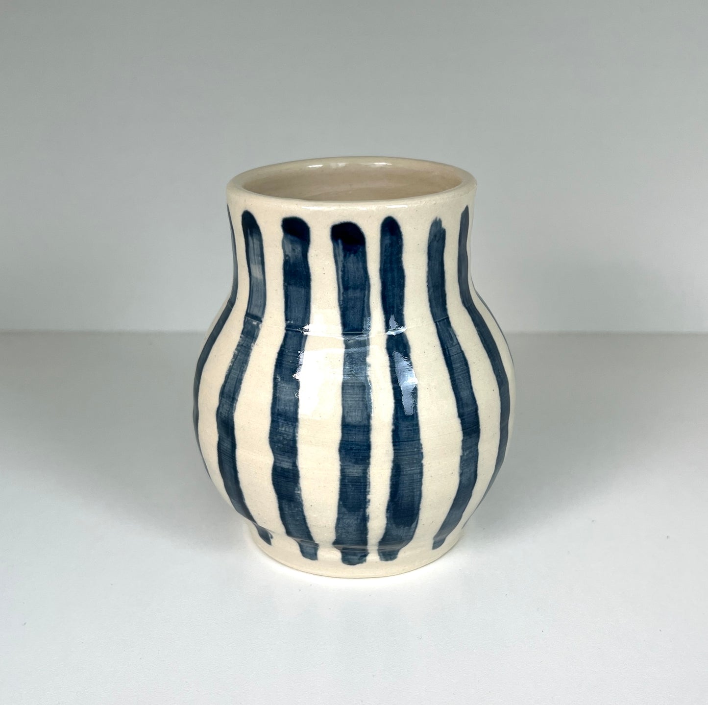 Blue Striped Vase 1