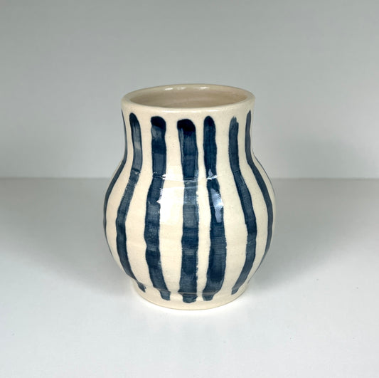 Blue Striped Vase 1