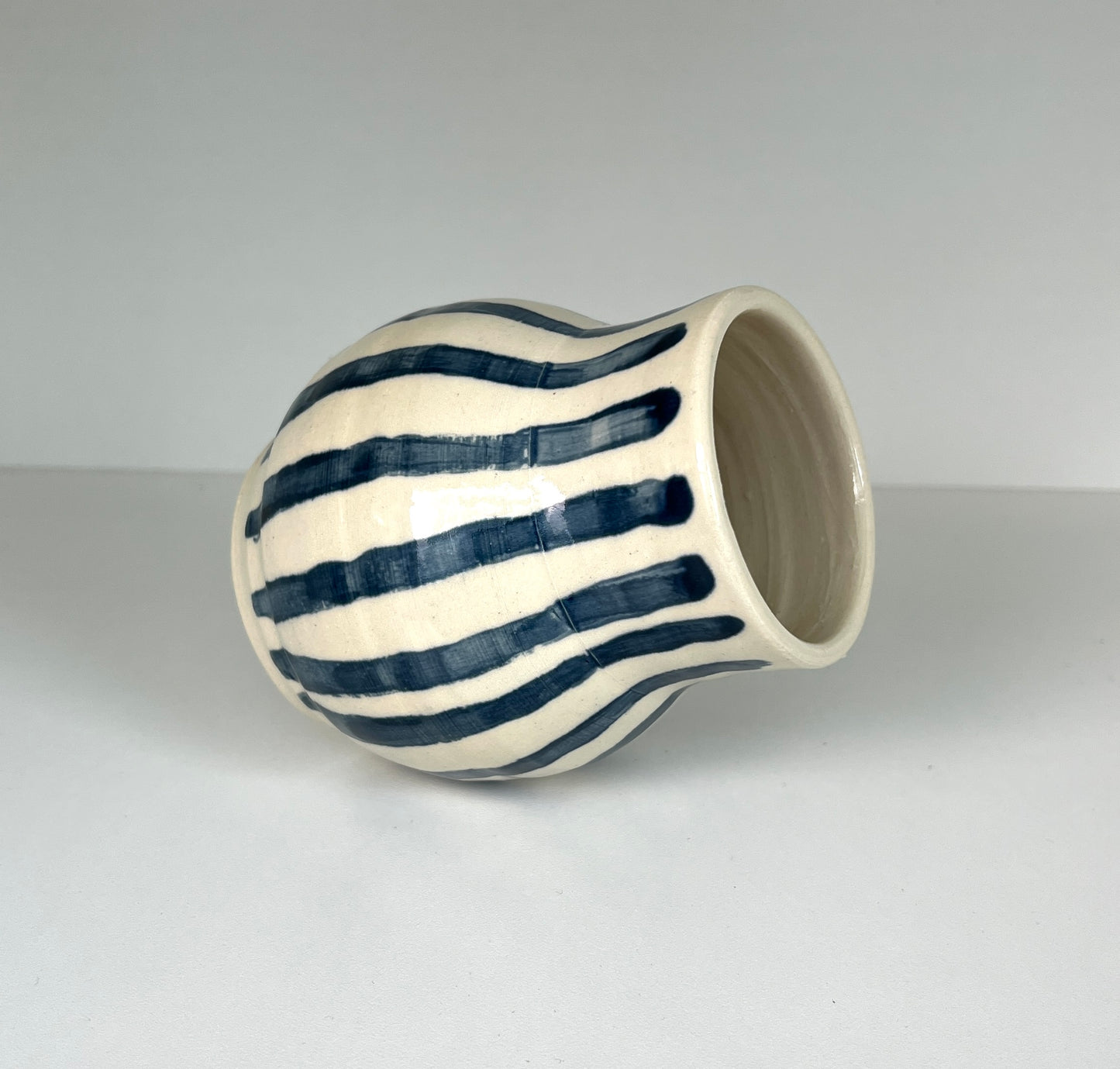 Blue Striped Vase 1